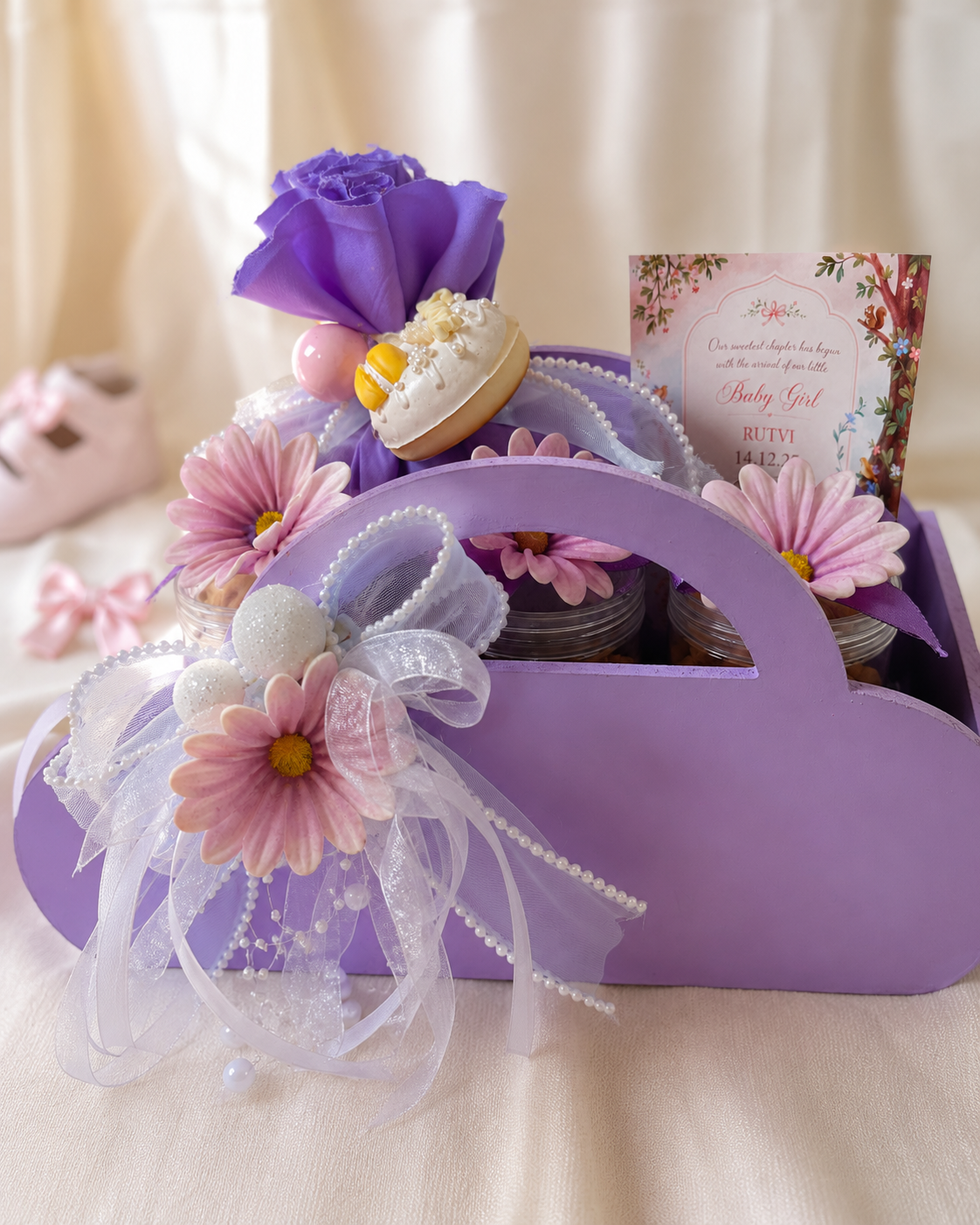 Baby Girl First Hello Purse Hamper