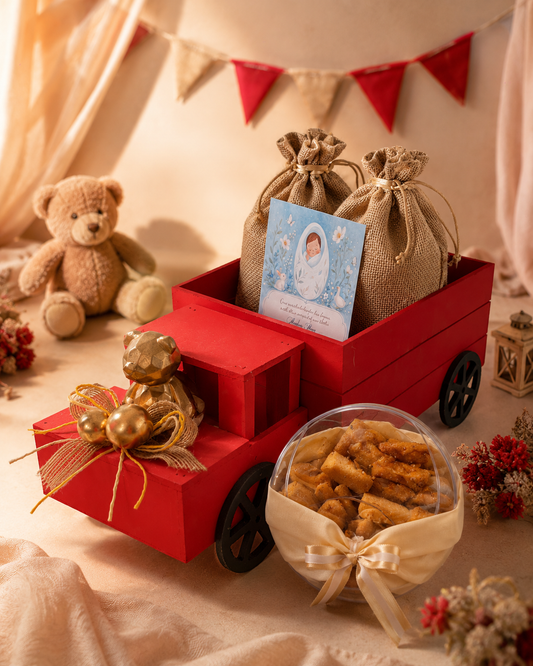 Baby Teddy Truck Arrival Hamper