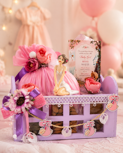 Baby Girl Cradle Welcome Hamper