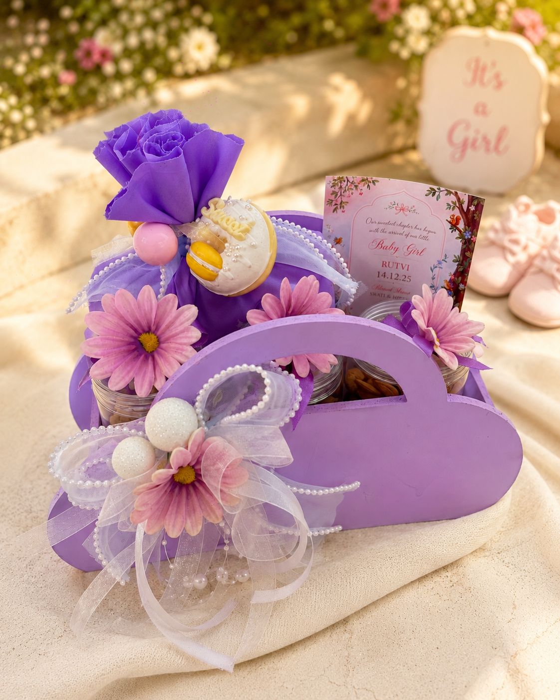 Baby Girl First Hello Purse Hamper