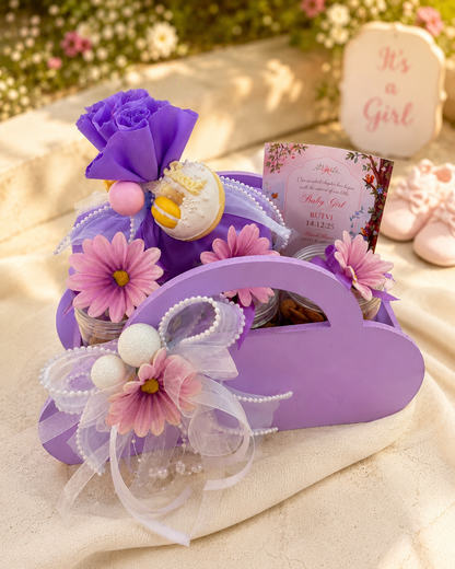 Baby Girl First Hello Purse Hamper