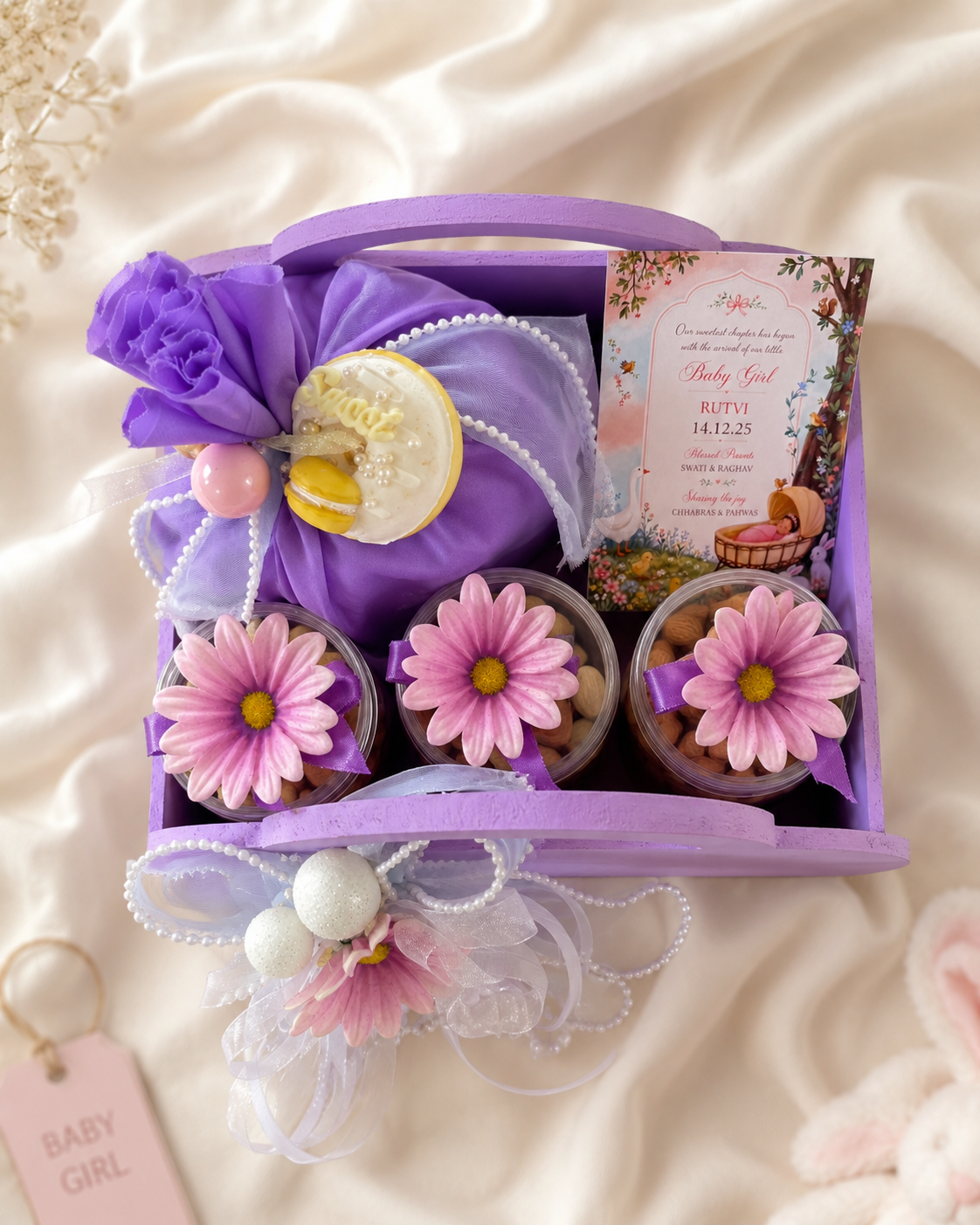 Baby Girl First Hello Purse Hamper
