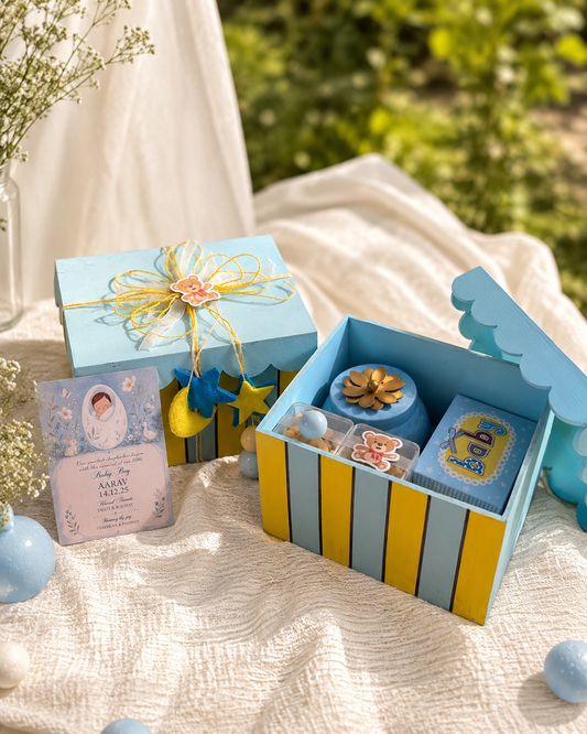 Baby Boy Moon & Stars Welcome Hamper