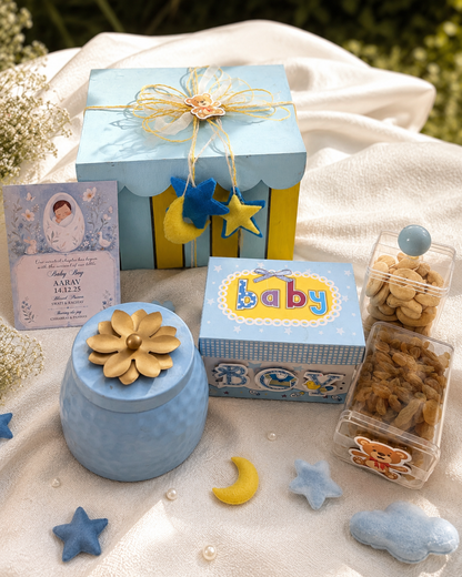 Baby Boy Moon & Stars Welcome Hamper