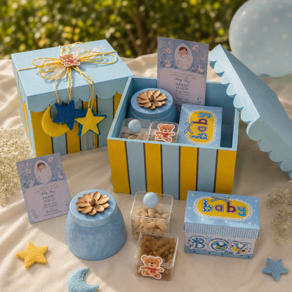 Baby Boy Moon & Stars Welcome Hamper