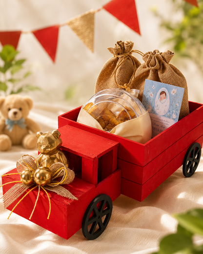 Baby Teddy Truck Arrival Hamper
