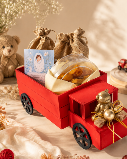 Baby Teddy Truck Arrival Hamper